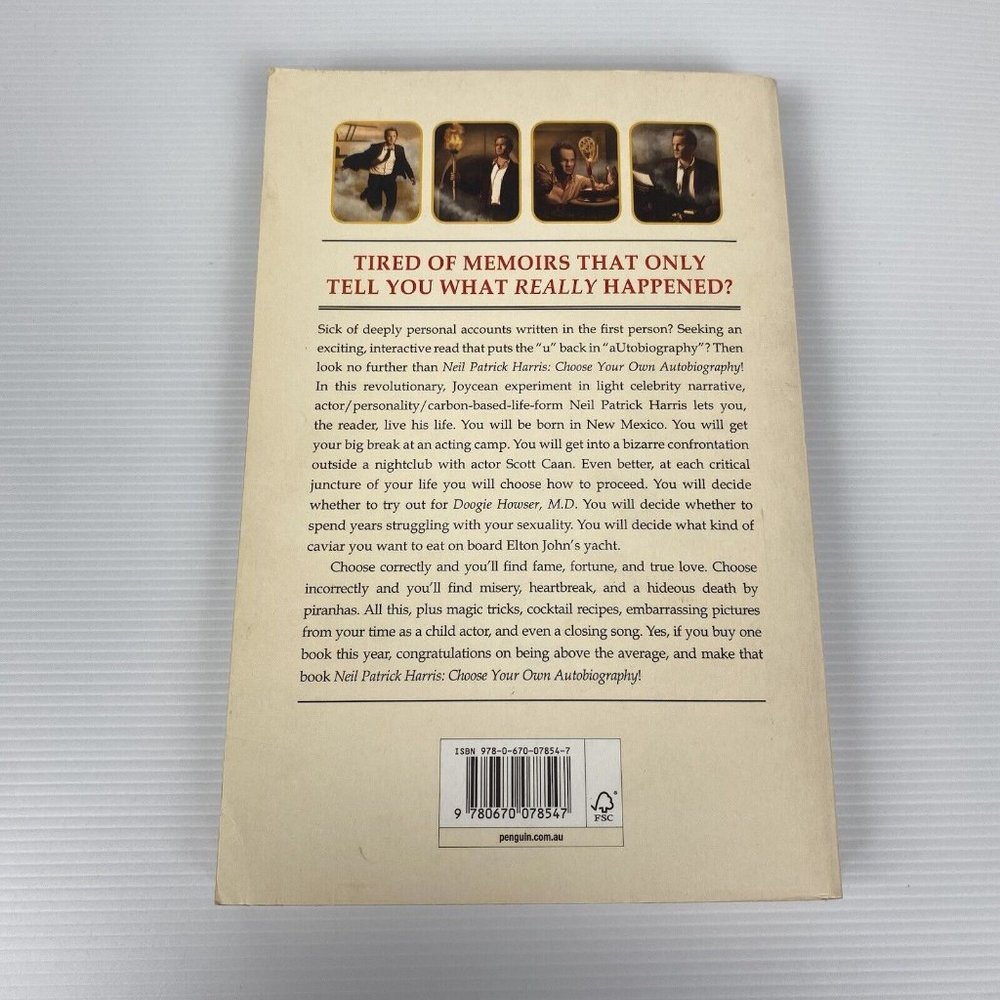 🤑 Choose Your Own Autobiography By Neil Patrick Harris Large Paperback Book - Picture 6 of 12